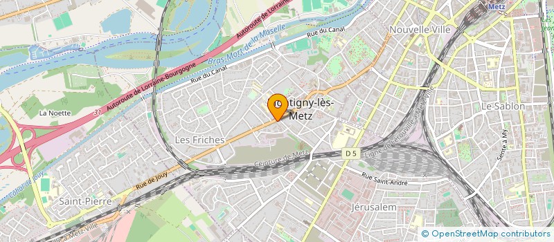 localisation de l'entreprise SCI RAVEL à MONTIGNY-LES-METZ