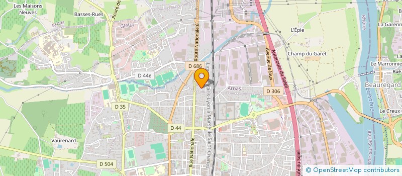 localisation de l'entreprise SCI RAVEL  ARNAS