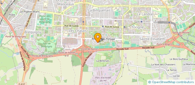localisation de l'entreprise SCI RAVEL-LEMEE  RENNES
