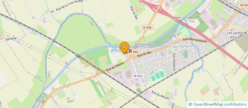 localisation de l'entreprise SCI RAVENNES LES FRANCS  ERQUINGHEM-LYS