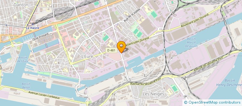 localisation de l'entreprise SCI RAVERAT à LE HAVRE