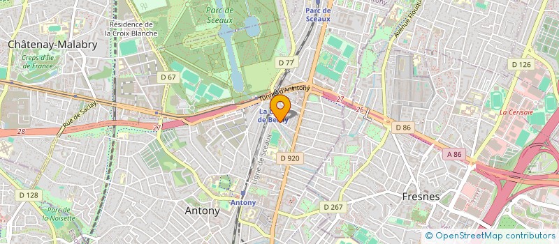 localisation de l'entreprise SCI RAVET JOURDAIN à ANTONY