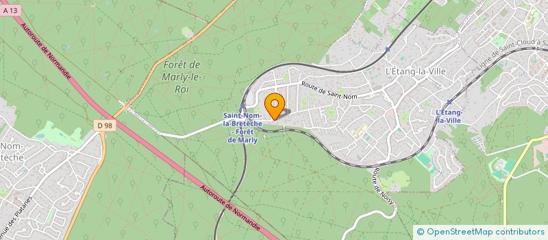 localisation de l'entreprise SCI RAVI  L'ETANG-LA-VILLE