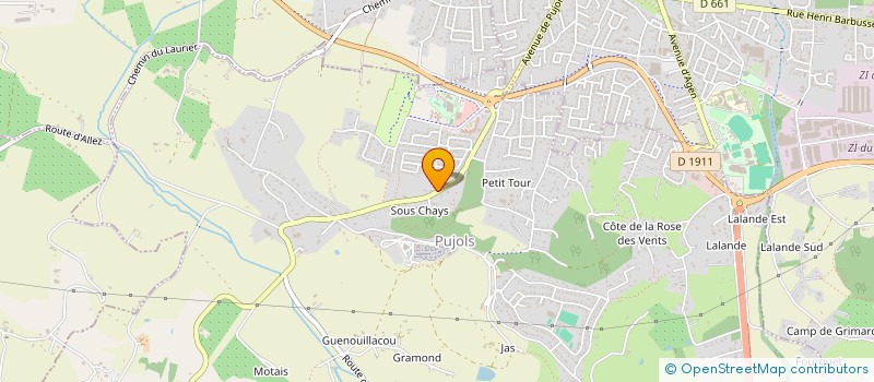 localisation de l'entreprise SCI RAVI  PUJOLS