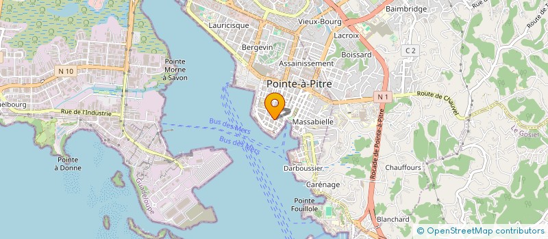 localisation de l'entreprise SCI RAVIN à POINTE-A-PITRE