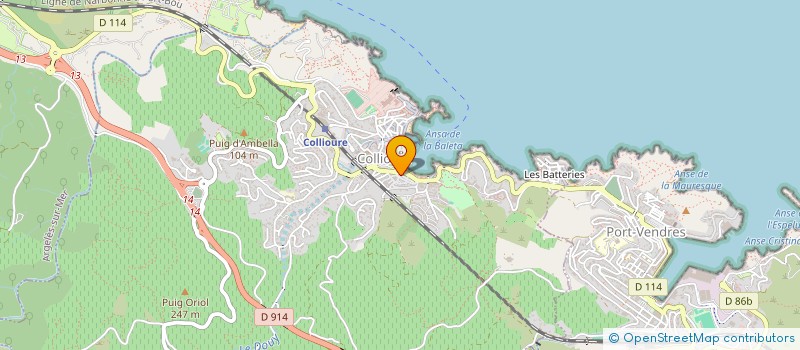 localisation de l'entreprise SCI RAVINALA  COLLIOURE