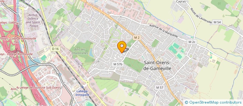 localisation de l'entreprise SCI RAVINALA  SAINT-ORENS-DE-GAMEVILLE