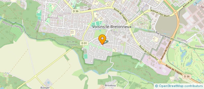 localisation de l'entreprise SCI RAW IMMO  VOISINS-LE-BRETONNEUX