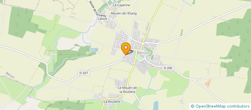 localisation de l'entreprise SCI RAXELYA  BENON