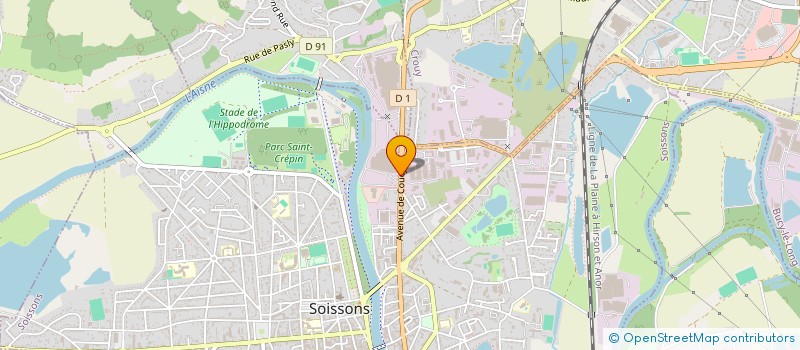 localisation de l'entreprise SCI RAY.SO.PO à SOISSONS