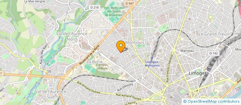 localisation de l'entreprise SCI RAYA à LIMOGES