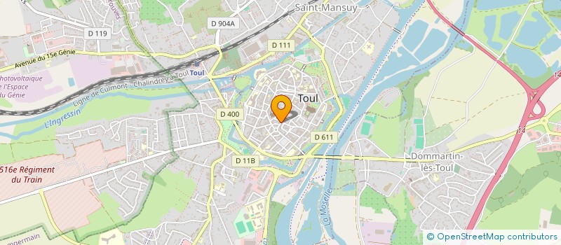 localisation de l'entreprise SCI RAYALEX  TOUL