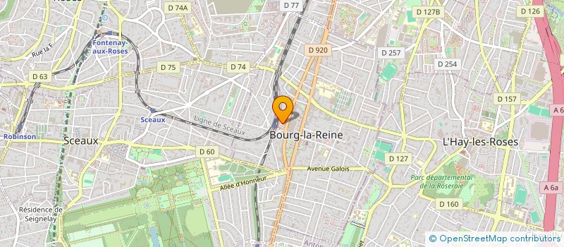 localisation de l'entreprise SCI RAYALKRYCY PARK à BOURG-LA-REINE