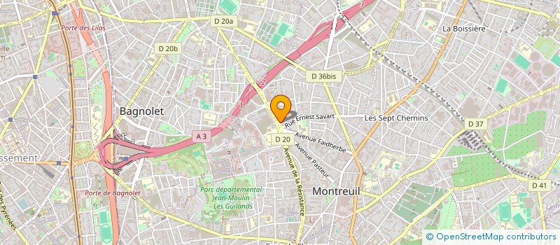 localisation de l'entreprise SCI RAYAN à MONTREUIL