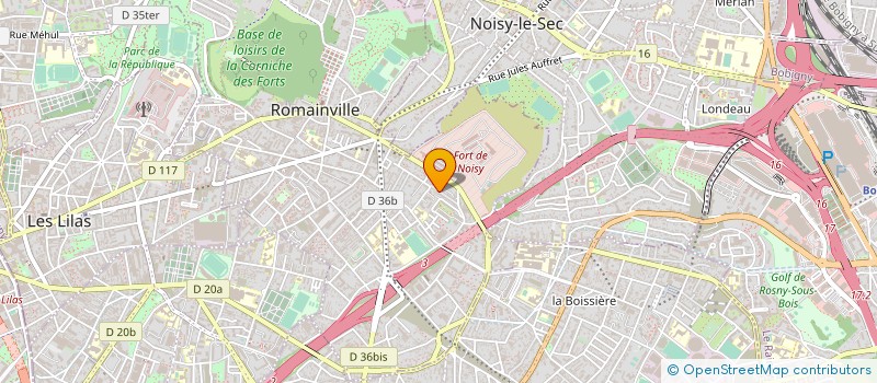 localisation de l'entreprise SCI RAYAN à ROMAINVILLE