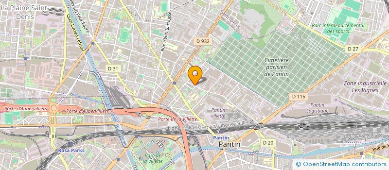 localisation de l'entreprise SCI RAYAN à PANTIN