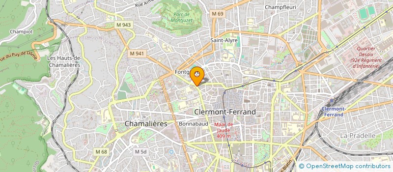 localisation de l'entreprise SCI RAYARD  CLERMONT-FERRAND