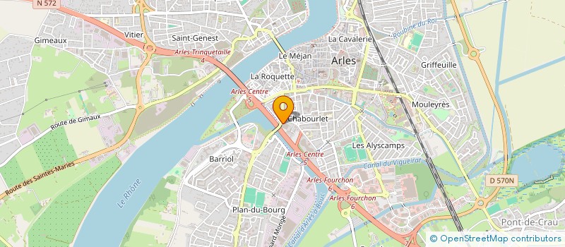 localisation de l'entreprise SCI RAYBAK à ARLES