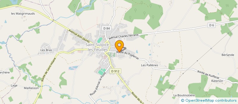 localisation de l'entreprise SCI RAYDOM  SAINT-SULPICE-LES-FEUILLES