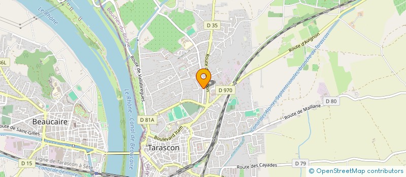 localisation de l'entreprise SCI RAYES & FRERES  TARASCON