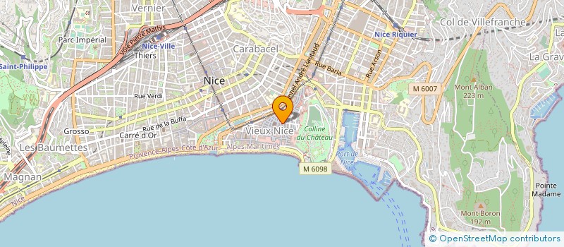 localisation de l'entreprise SCI RAYFER à NICE