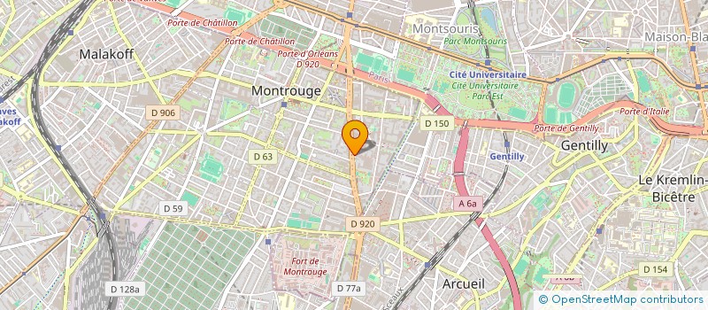 localisation de l'entreprise SCI RAYGAL  MONTROUGE