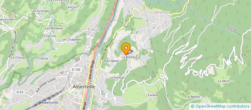 localisation de l'entreprise SCI RAYMAR  ALBERTVILLE