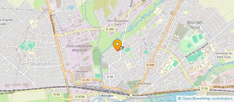 localisation de l'entreprise SCI RAYMOND  BOURGES