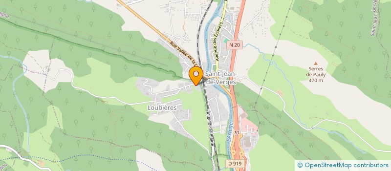 localisation de l'entreprise SCI RAYMOND ANNIE à LOUBIERES