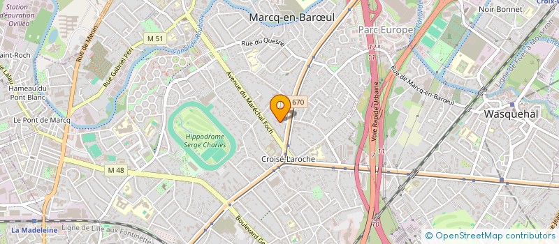 localisation de l'entreprise SCI RAYMOND CURDEL-GALLY à MARCQ-EN-BARŒUL