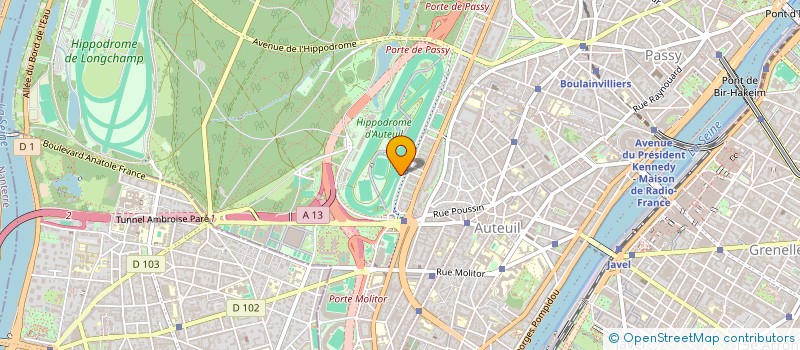 localisation de l'entreprise SCI RAYMOND POINCARE  PARIS