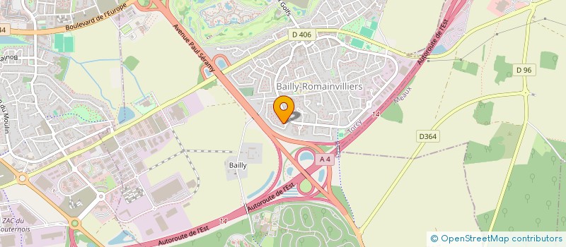 localisation de l'entreprise SCI RAYMOND QUENEAU  BAILLY-ROMAINVILLIERS