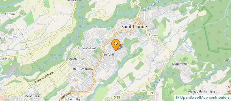 localisation de l'entreprise SCI RAYMONDE à SAINT-CLAUDE
