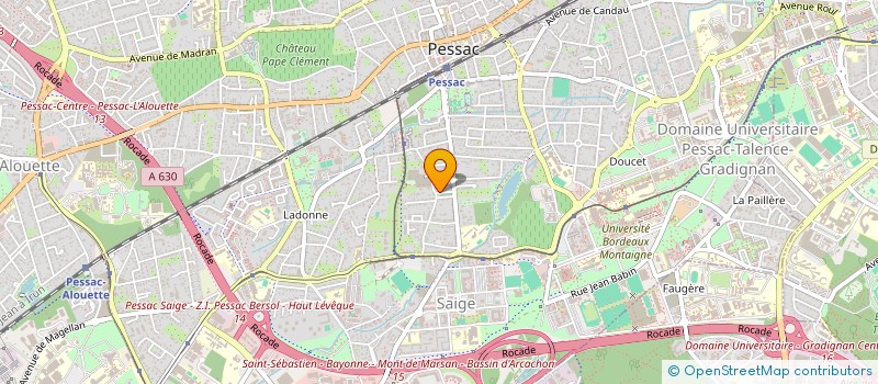 localisation de l'entreprise SCI RAYNAL  PESSAC