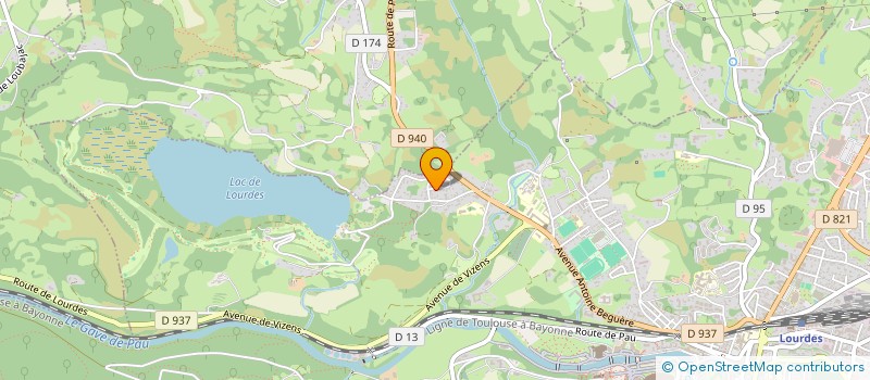 localisation de l'entreprise SCI RAYNAUD  LOURDES