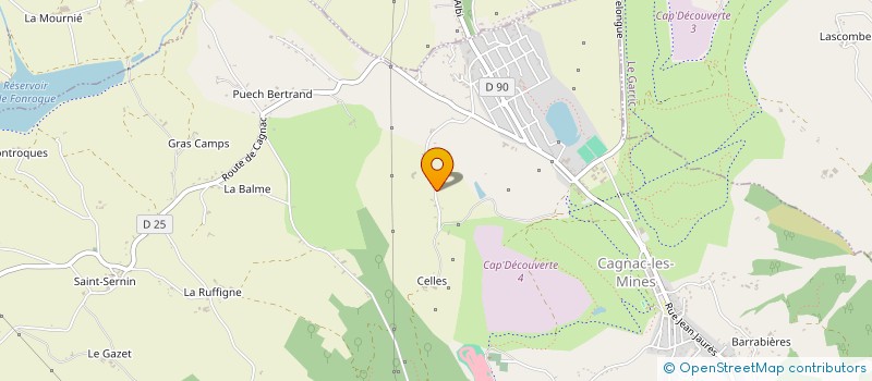 localisation de l'entreprise SCI RAYNAUD - FERNANDES  CAGNAC-LES-MINES