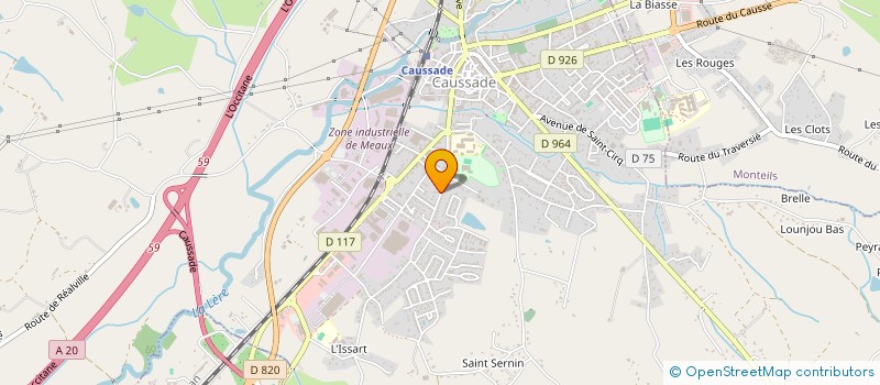 localisation de l'entreprise SCI RAYOL CANADEL  CAUSSADE