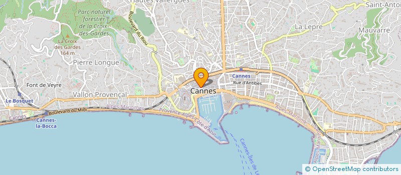 localisation de l'entreprise SCI RAYON VERT à CANNES