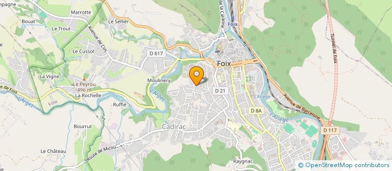 localisation de l'entreprise SCI RAYOT à FOIX