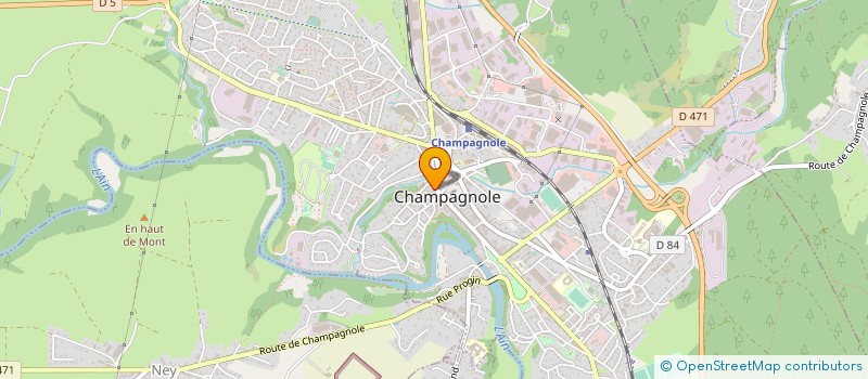 localisation de l'entreprise SCI RAYPAS  CHAMPAGNOLE