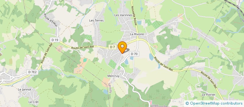 localisation de l'entreprise SCI RAYZA  LENTILLY