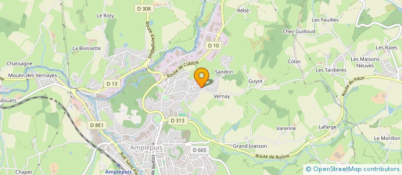 localisation de l'entreprise SCI RAZEM  AMPLEPUIS