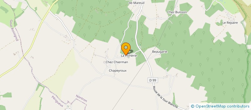 localisation de l'entreprise SCI RAZIEL KULTURGUT  SAINT-FELIX-DE-BOURDEILLES