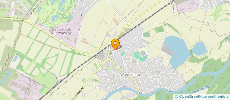 localisation de l'entreprise SCI RB  LA WANTZENAU