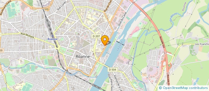 localisation de l'entreprise SCI RB  ROANNE