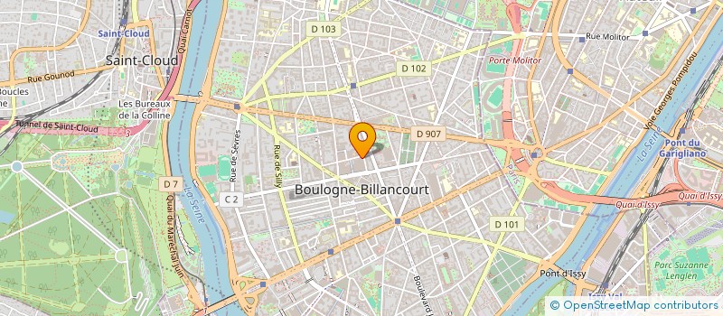 localisation de l'entreprise SCI RB à BOULOGNE-BILLANCOURT