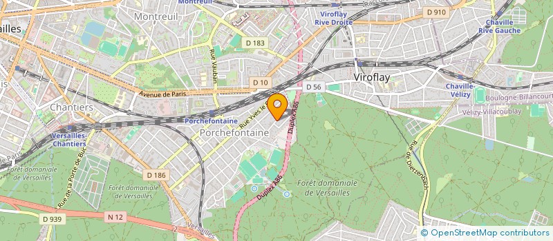 localisation de l'entreprise SCI RB à VERSAILLES