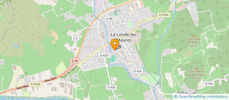 localisation de l'entreprise SCI RB  LA LONDE-LES-MAURES