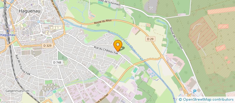 localisation de l'entreprise SCI RB  HAGUENAU