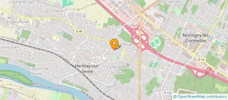 localisation de l'entreprise SCI RB ANGELGAME  HERBLAY-SUR-SEINE